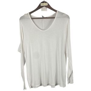 ASOS white lg sleeve tee//S